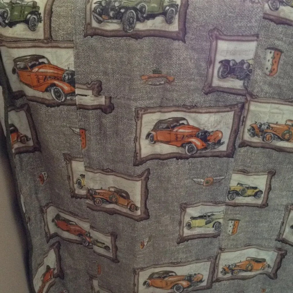 Handmade Quilted Lap Quilt Blanket Throw Squares Cars - Picture 5 of 5